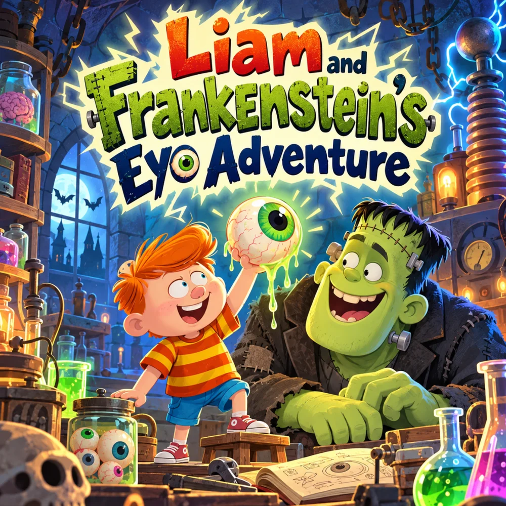 Liam and Frankenstein's Eye Adventure title page