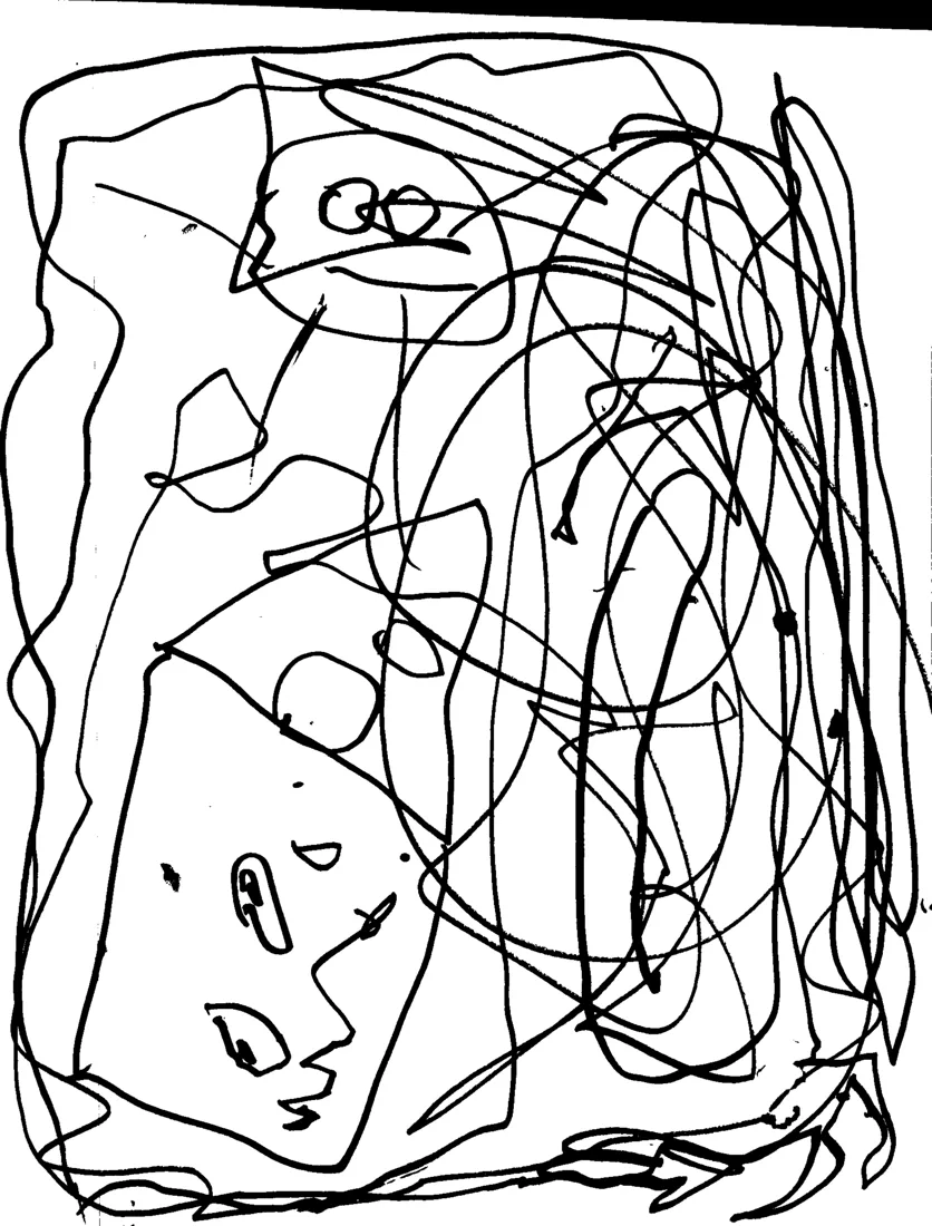 Shayden's original drawing: Crown Kids